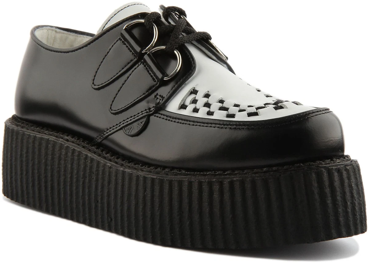 Underground Wulfrun Double Leather Original Sole Creeper Black