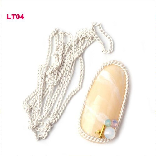 Nail Art Metal Chain 50cm Rock Punk Zipper Nail 3D Ornaments Tips Decoration - Picture 14 of 16