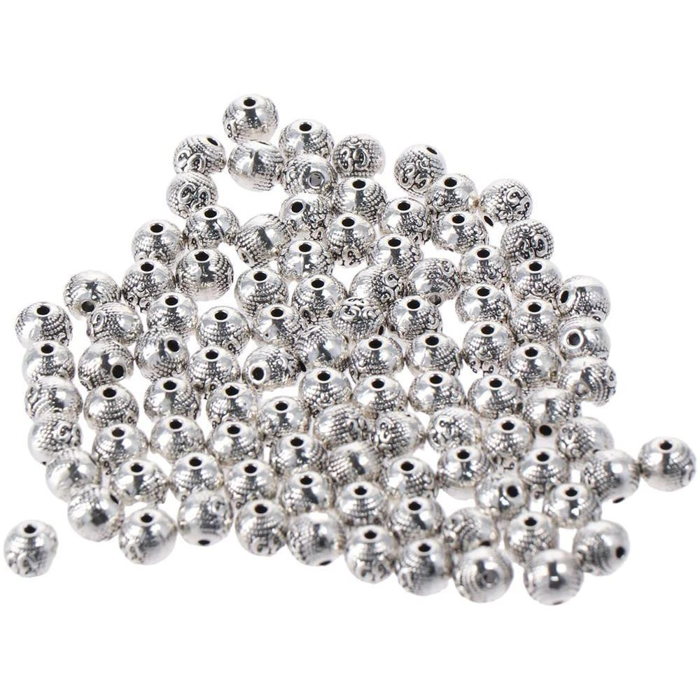 Silver spacers for best sale bracelets
