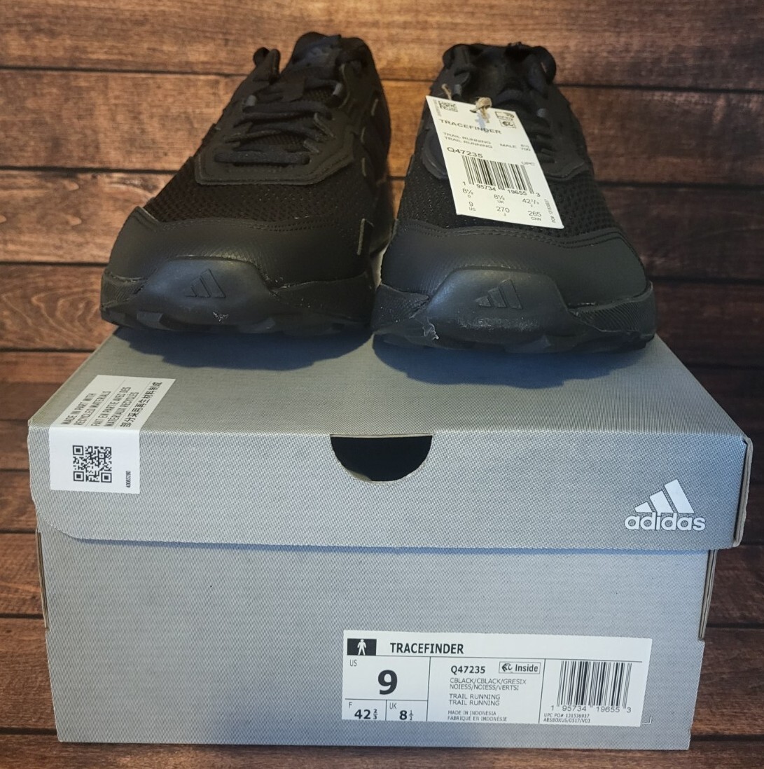 adidas Tracefinder Trail Running Shoes Black Q47235 Men's