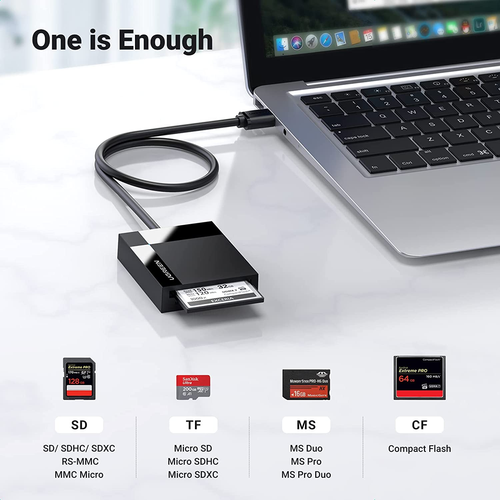 UGREEN SD Card Reader 4 in 1 Multi USB 3.0 Micro SD Memory Card Adapter for Exte - Picture 2 of 12