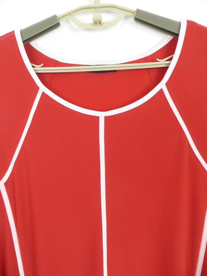 ALFANI Women's Heavyweight Stretch Polyester Tank Top Red White Size 2X - Image 3 of 4