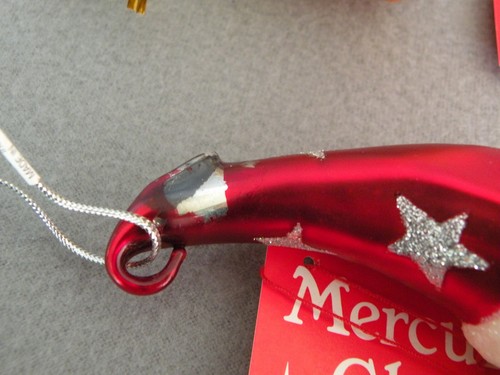 Dept 56 Christmas Mercury Glass Ornaments / World Globe Planet Earth, Santa Moon - Picture 12 of 12