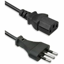 COMPUTER CAVO ALIMENTAZIONE PC TRIPOLARE SPINA ITALIANA 10A PRESA 1,5m 