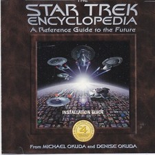 STAR TREK ENCYCLOPEDIA Vintage 1997 Reference Guide to the Future 4 Disk CD-ROM