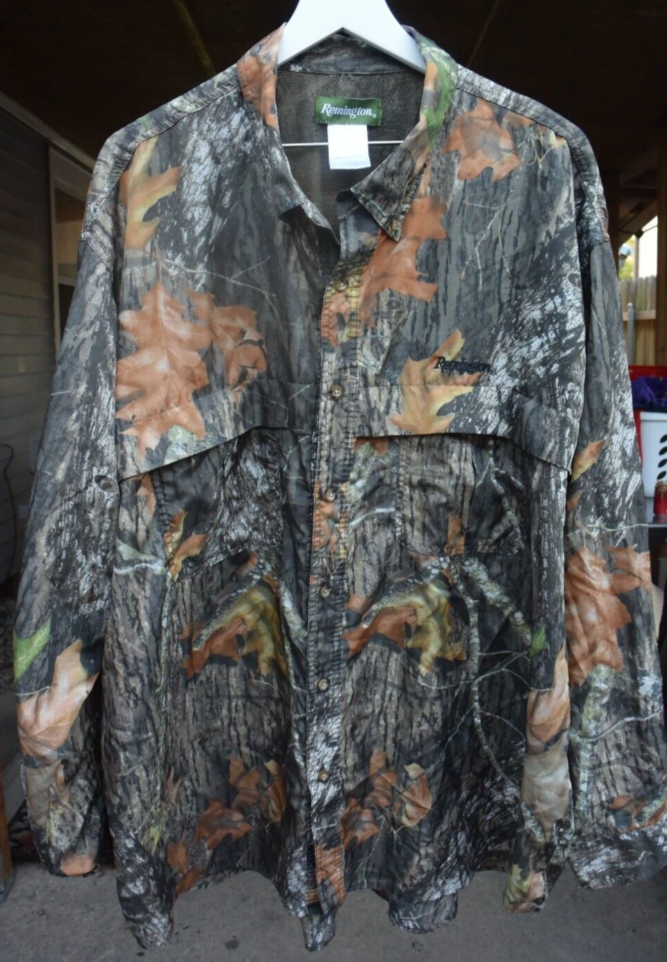 Remington Hunting Shirt Men's 3XL Camouflage Button-Up Long Sleeve Vented