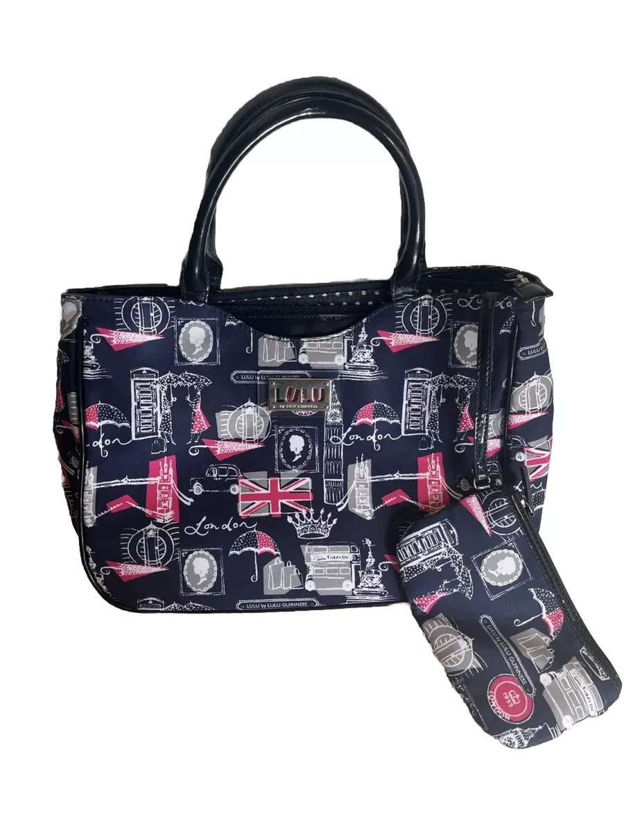 Black Crossword Bibi Tote Bags | Designer Handbags