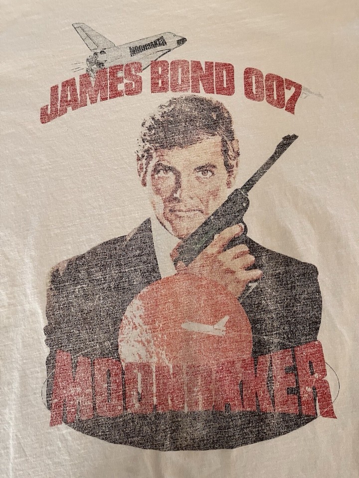 James Bond Moonraker Poster Tshirt eBay
