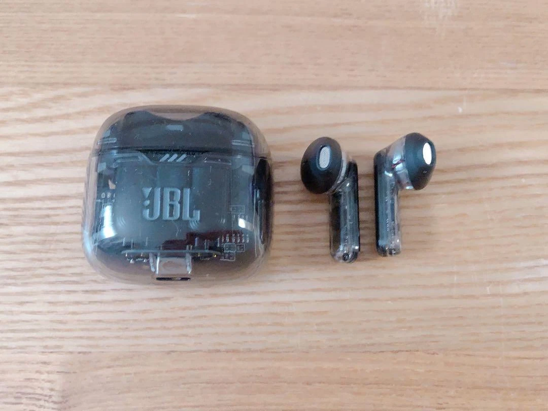 JBL TUNE FLEX GHOST Wireless Earbuds 2-Way Wearing Noise Canceling IPX4  Black