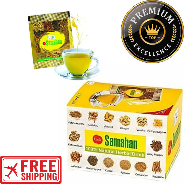 Té de hierbas natural ayurvédico Link Samahan - 100 bolsas - remedio para el resfriado, la tos y la gripe