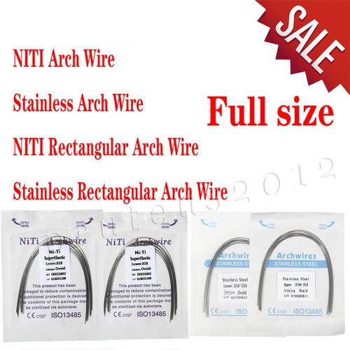 Sale Ortho NITI Arch Wire/Stainless/NITI Rectangular Arch Wire Full Sizes - Afbeelding 1 van 176