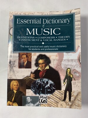 Essential Dictionary Of Music Alfred Publishing Pocket Edition ISBN 0882847287