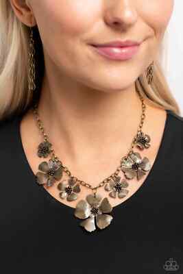 Paparazzi PRIDEFUL POLLEN brass necklace