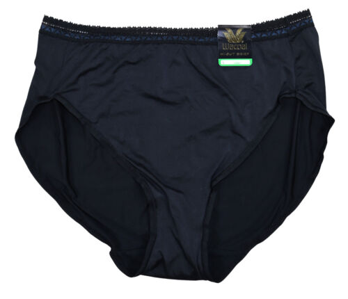Wacoal Perfect Primer Lace Trim Hi-Cut Brief Panty Women's Underwear L NWT Black