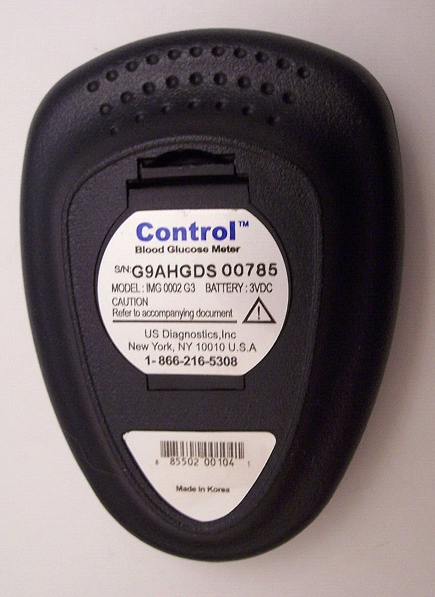 US DIAGNOSTICS PET BLOOD GLUCOSE MONITORING DIABETIC TESTING METER ONLY
