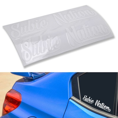7x1.5'' Subie Nation Vinyl Decal Stickers For Subaru WRX STI BRZ Impreza Legacy