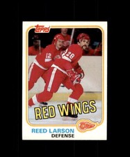 1981-82 TOPPS HOCKEY #92 REED LARSON RED WINGS