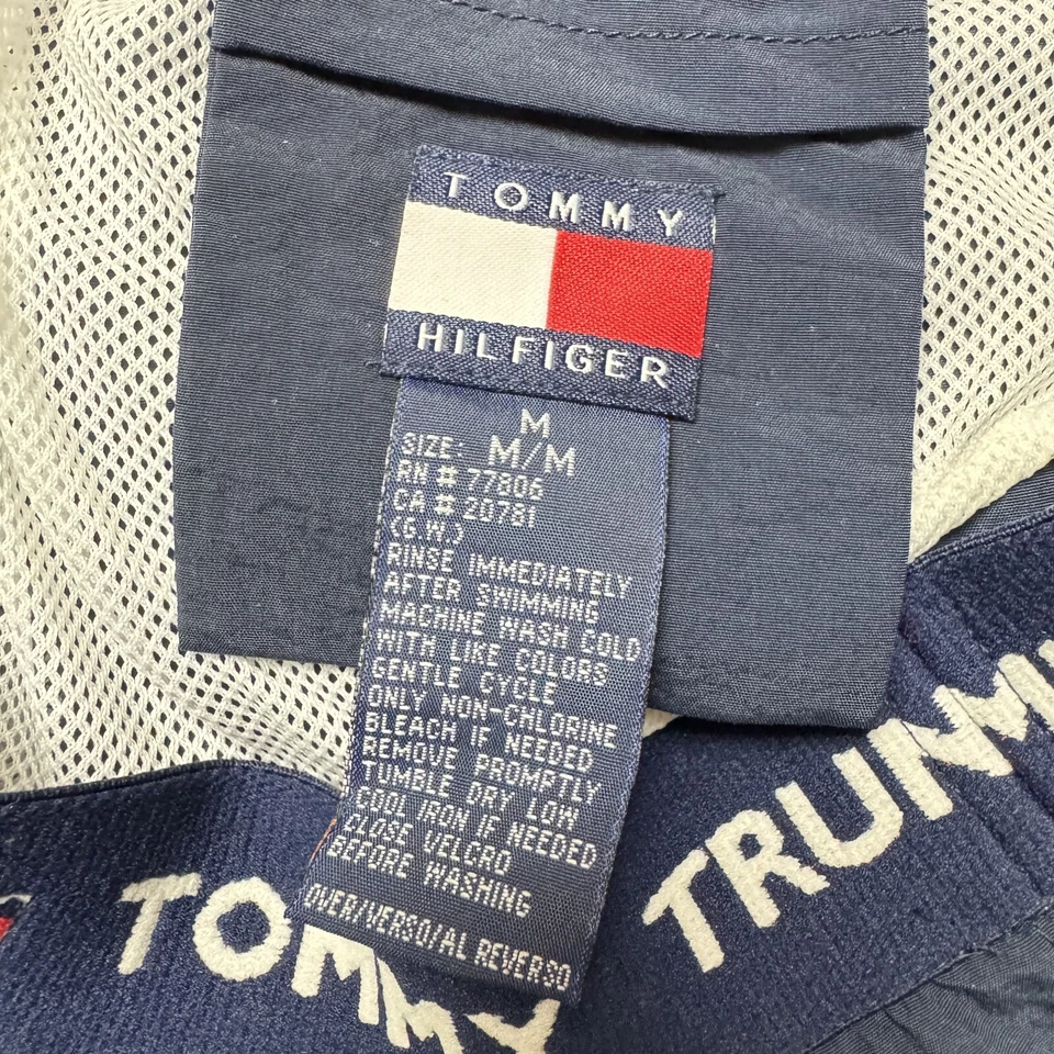 Pantalones cortos de natación vintage Tommy Hilfiger Junior camión forrados azul marino talla M Foto 4 de 4