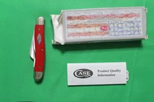 CASE XX KNIVES SMOOTH RED WORKMAN MED STOCKMAN KNIFE #13454