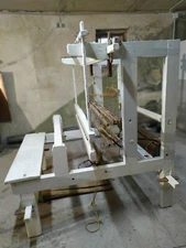 Antique XIXc. Large Sweden wooden floor weaving loom