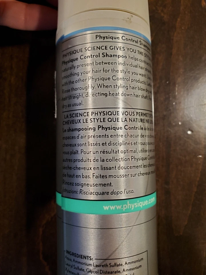 !RARE! ORIGINAL FORMULA PHYSIQUE CONTROL CONTROLLING SHAMPOO, 10 oz HTF - Image 4 of 4