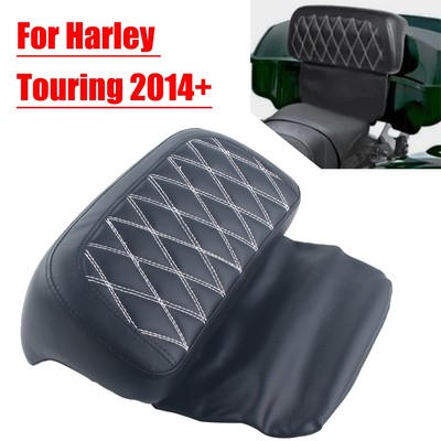 Rear Pack Trunk Backrest Pad Für Harley 14-up Road King Street Glide FLHX FLHXS