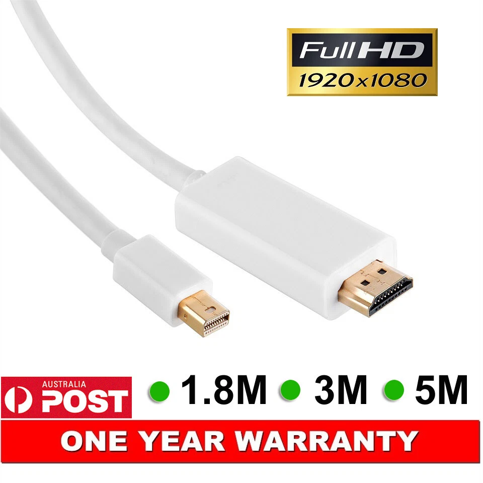 3M Mini Displayport MDP to HDMI Cable Cord for Microsoft Surface Pro 7 6 5 4 4K - Image 2 of 4