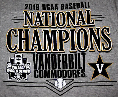 Vanderbilt 2019 NCAA Baseball National Champions T Shirt New Vanderbilt 2019 NCAA Baseball National Champions T Shirt New