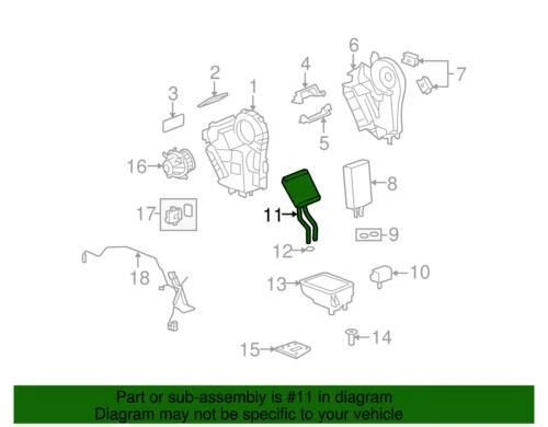 Genuine GM 2007-2023 Buick Cadillac Heater Core Kit With Seals Clamps 84406079 - Image 3 of 3