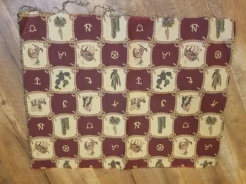 28"×22" Western Upholstery Fabric