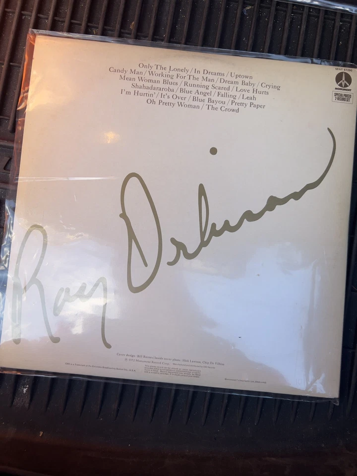 Roy Orbison The All Time Greatest Hits 2 LP SET PZG31484 Misprint VG - Image 2 of 2