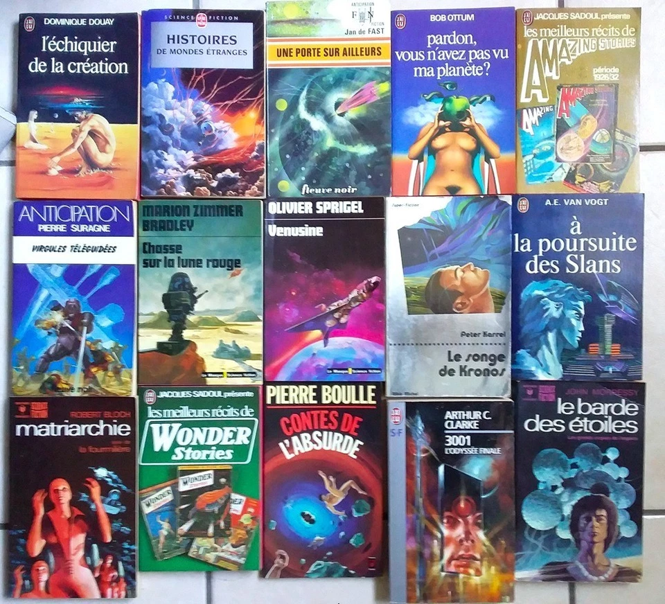 S.F. - Lot de 15 romans de Science Fiction - Marabout, F.N. J'ai Lu... - Photo 1/1