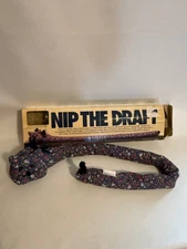 Vintage Cool Cat Draft-Dodger Heat Energy Saver w Box Purple Calico Kitty