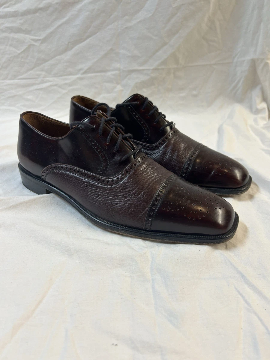 Mezlan Rusty Dark Brown Suede Leather  Oxford Dress Shoes Size 10 Damage Box Inc Mezlan Men main image 4