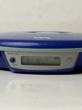 Screen Flaw - Sony Walkman Psyc D-FJ040 FM/AM Portable CD Player Blue - USED