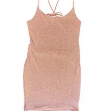 Medium strappy open back glitter bodycon