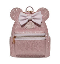 NWT LOUNGEFLY COTTON CANDY SEQUINS MINI BACKP...