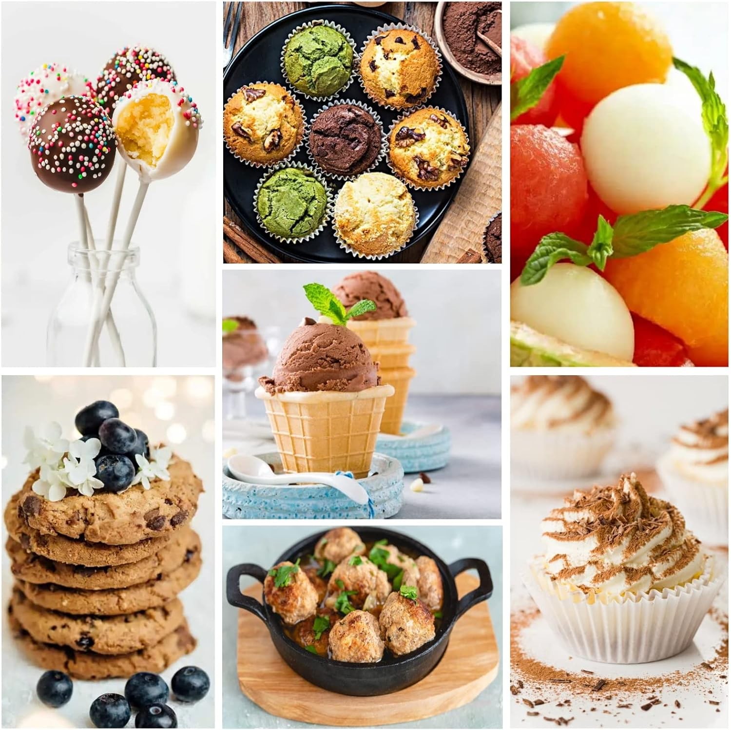 Ice Cream Scoop, 18/8 Stainless Steel Cookie #40/ 2 Tbsp, Black 