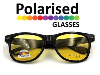 ENGINESS Yellow Lens Night Vision Glasses for Driving Anti-Glare UV400 Protection