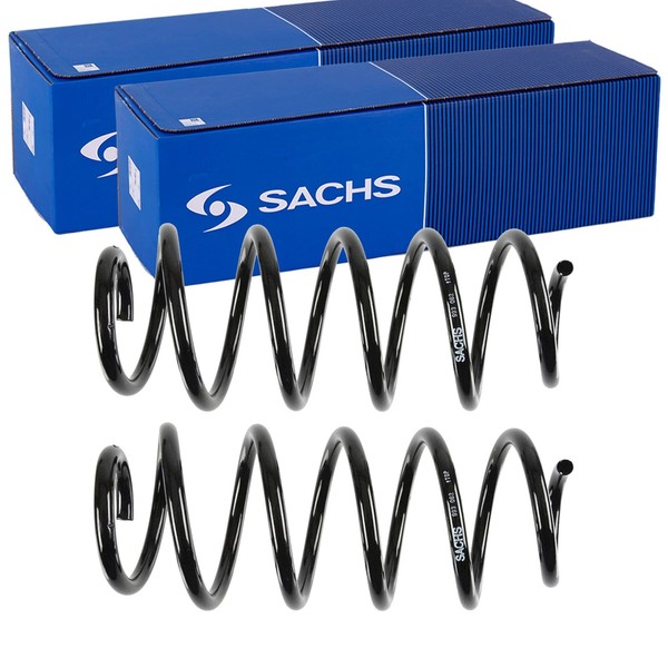 2X Sachs Fahrwerksfedern Vorne Passend FÜR VW Caddy Tiguan Links+Rechts-image