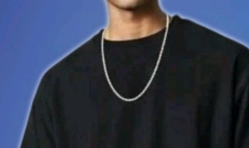 silberne Halskette aus Stahl mit Karabinerverschluss ca.3mm stark / 61cm lang - Bild 4 von 4