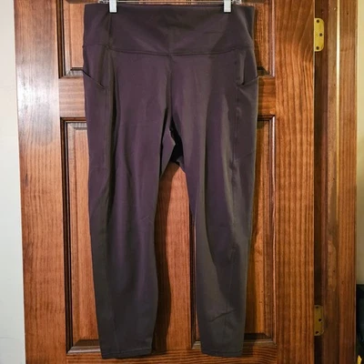 Fabletics PureLuxe Purple Pocket High Waisted Capri Leggings 2X Women's - Image 1 of 4