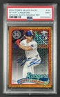 Wyatt Langford Auto 2024 Topps Chrome Silver Pack Update Orange /25 RC PSA 9