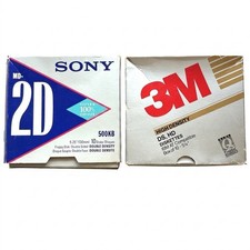 3m And Sony Vintage floppy discs Double sided Double Density