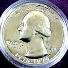 1976-S BICENTENNIAL WASHINGTON SILVER QUARTER......MIN. BID .01 & NO RESERVE!