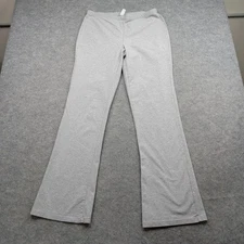 GapBody Pants Womens Medium Gray Lounge Yoga Flare Leg Stretch Pull On Casual