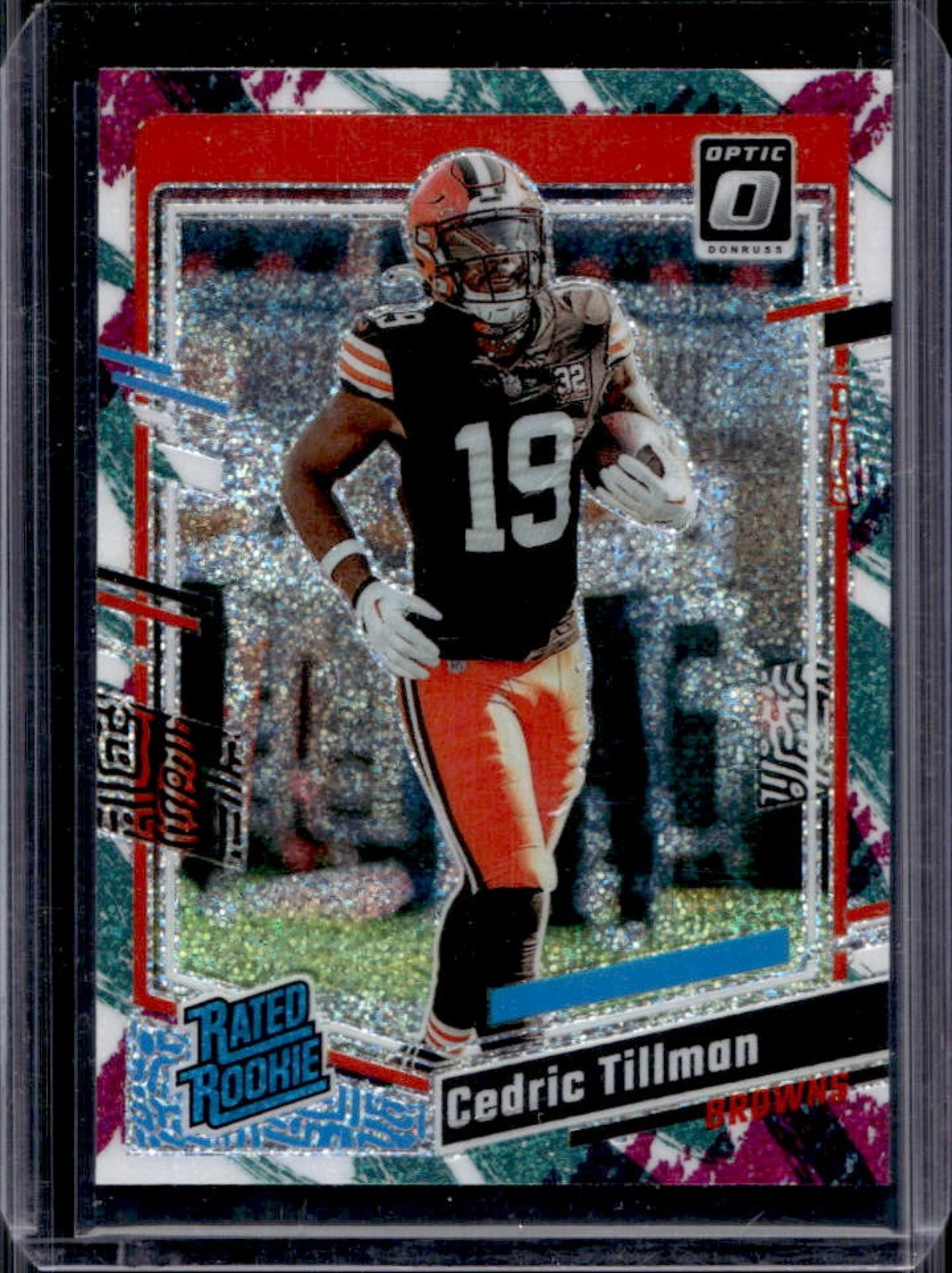 2023 Panini Donruss Optic Cedric Tillman Jazz Prizm RC Rated Rookie #224 Browns