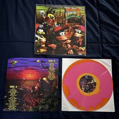 Donkey Kong Country 2 - Vinyl LP Record VGM Pink Diddy Super Nintendo SNES OST