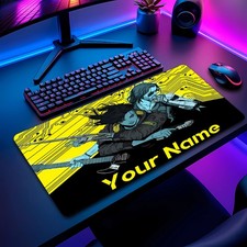 40 90cmCyberpunk 777 2 Custom Name Gaming Mouse Pad Desk Mat - Non-Slip Rubb