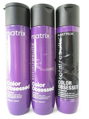 MATRIX TOTAL RESULTS COLOR OBSESSED 2x SHAMPOO & CONDITIONER 10.1 oz (see note).